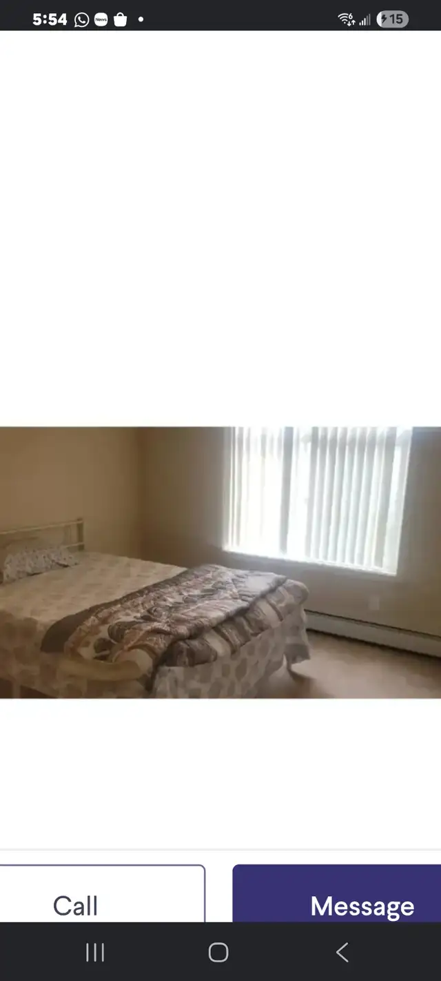 Short term room rental