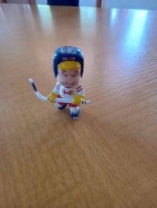 Figurine Hockey Hygrade année 80 en caoutchouc 2' (270726-971 - Photo 3