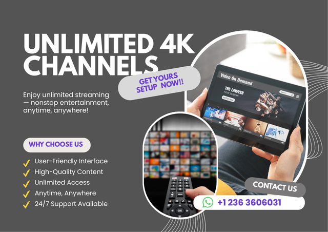 4K Live TV & VOD Streaming Portal