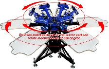6 Color 6 Station Screen Printing Machine with Fix Board 006438 - Photo 2