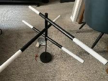 Modern Black & White Dining Room Light Fixture