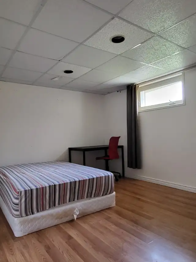 Spacious bsmt room, Trent U. showing Aug. 1
