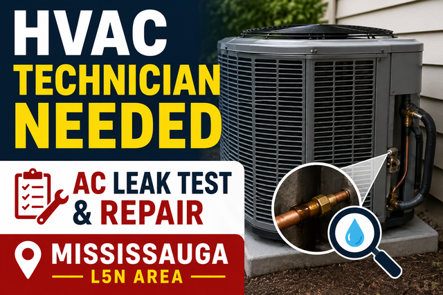 AC Leak Test & HVAC Repair Needed - Mississauga