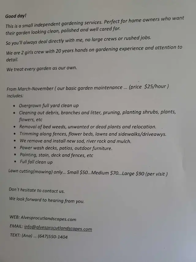 landscaping services