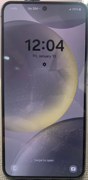 Unlocked Samsung S24 128gb $529, with 1 year warranty