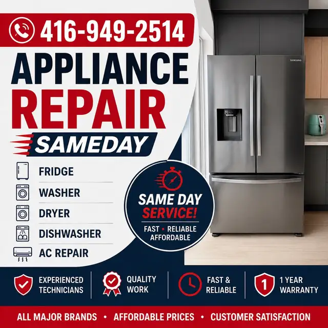 Appliance Repair | Same Day | 416-949-2514 | Fridge