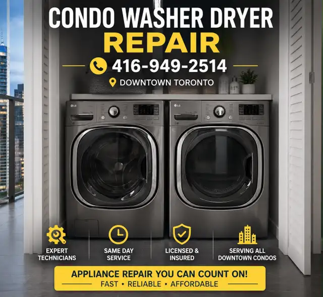 Appliance Repair | Same Day | 416-949-2514 | Washer Dryer