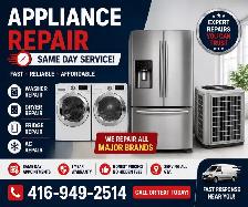 Fast Appliance Repair | 416-949-2514