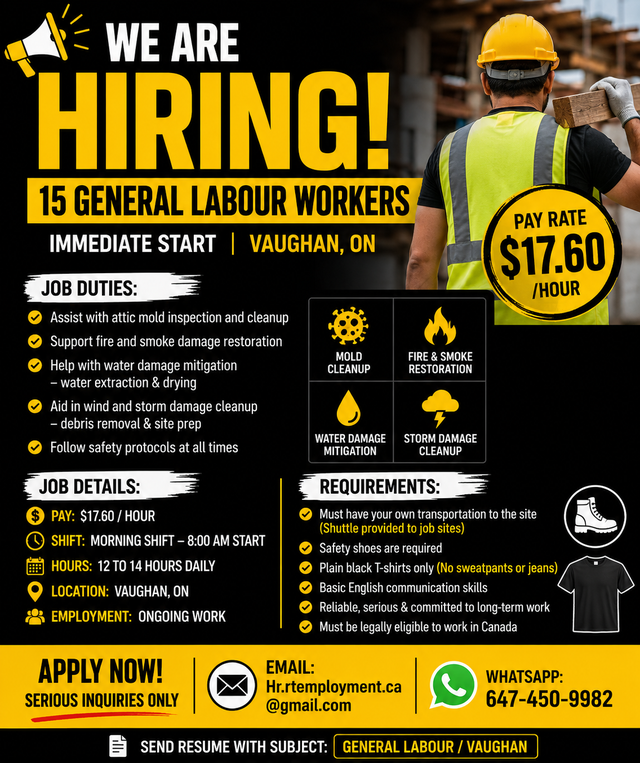 General Labour Needed