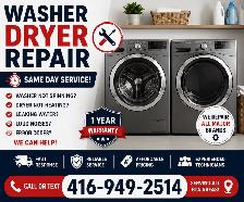 Washer & Dryer Repair | Same Day | 416-949-2514