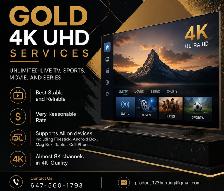 Gold 4K UHD tv - No freezing
