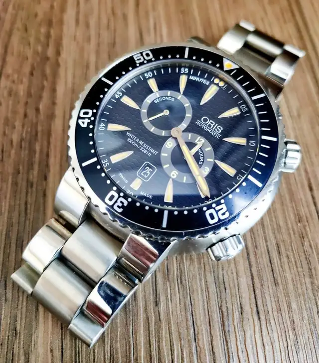 ORIS CHRONOGRAPH, AUTOMATIC MINT CONDITION $2000
