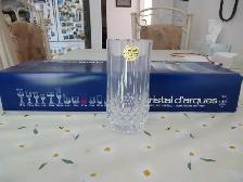 BNIB 6 Longchamp cristal d' arques 28cl glasses - Photo 2