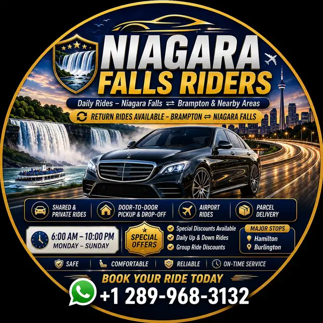 Nigara falls to hamilton / brampton daily shared ride
