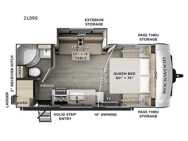 2027 Forest River RV Rockwood Mini Lite 2109S