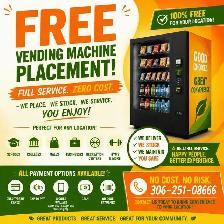 FREE Vending Machine for your Location