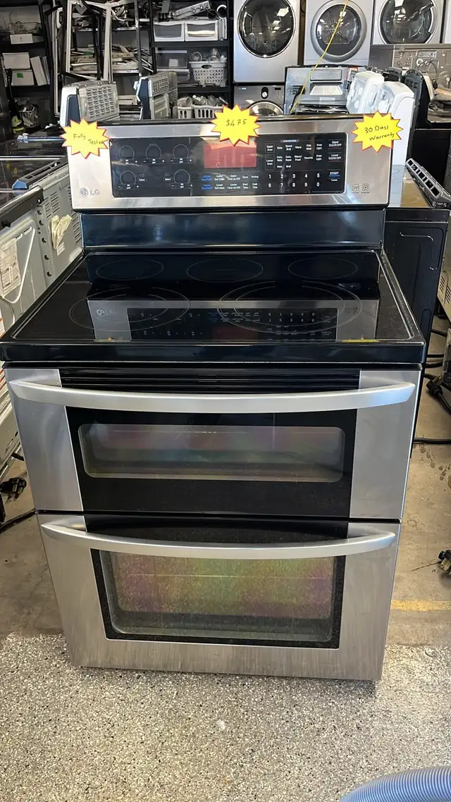 Lg 30" Double Oven Convection Stove-30 Day Warranty
