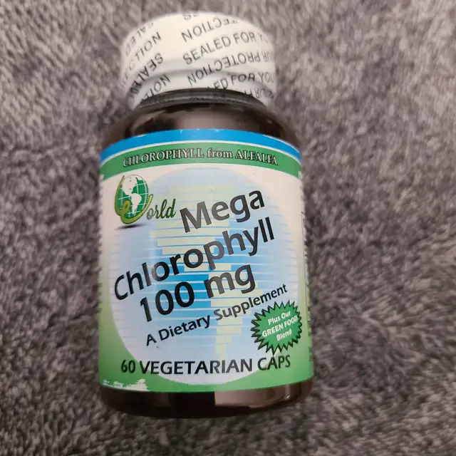 World Organic Mega Chlorophyll, 100 mg, Capsules