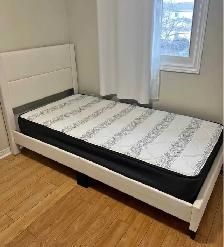 Twin Size Bed Frame With Mattress