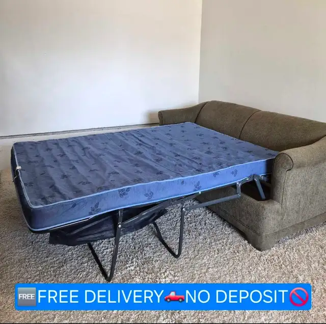FREE DELIVERY Cozy & Compact 2 Seater Loveseat Pullout Sofabed