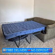 FREE DELIVERY Cozy & Compact 2 Seater Loveseat Pullout Sofabed