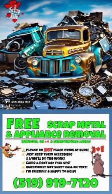 Scrapper:  Free Appliance & Scrap Metal Pick Up 519.919.7120 - Photo 2