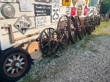 Antique & Vintage Steel Wheels, all sizes available.