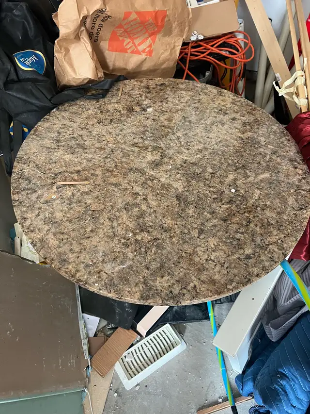Table Round Stone Top $50