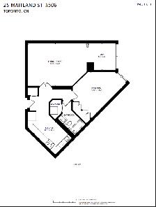 Spacious furnished 1 1 at Yonge/Wellesley