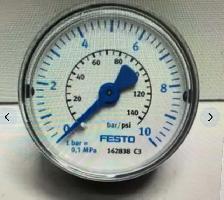 Festo MA-40-10-G1/4-EN Pressure Gauge MA-RG, With Red/Green