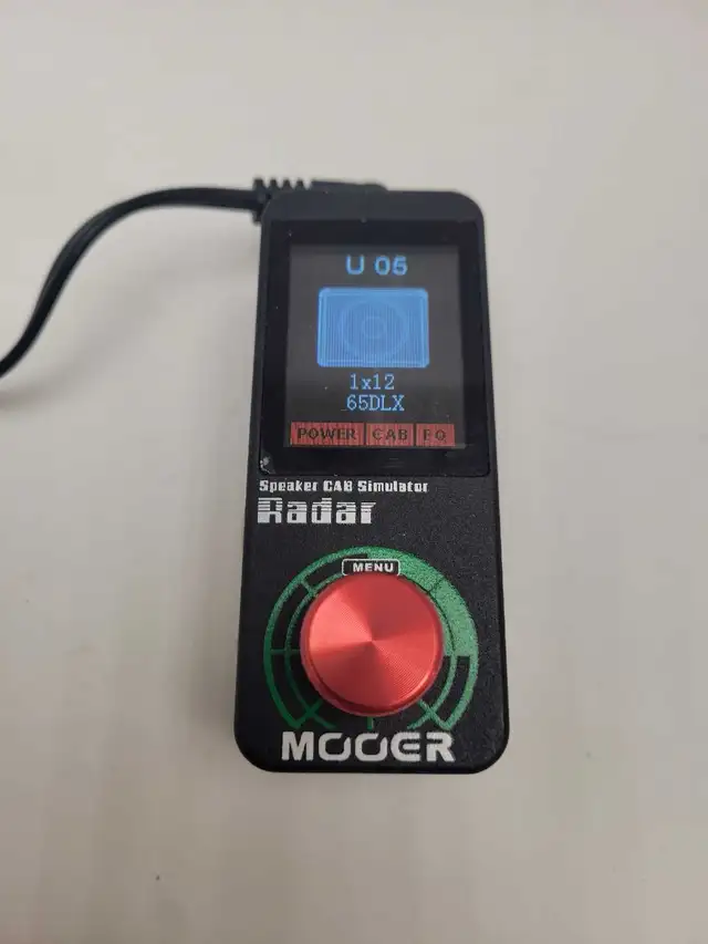 Modern Radar Speaker CAB Simulator Effects Pedal w/power adapter