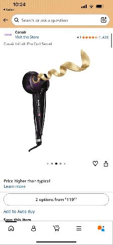 Set - Connor InfinitiPro Hair Curling Iron   Staightener