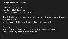 Hiring Warehouse Cleaners