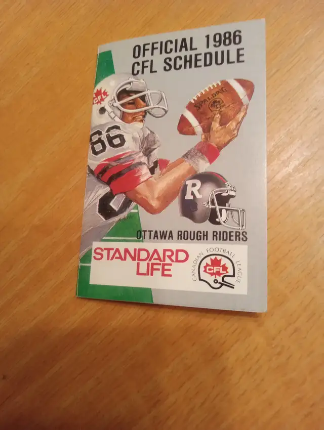 Schedule Football CFL 1986 Saskatchewan Rough Riders (280726-505