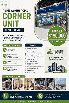 Corner Commercial Unit for Sale – Improve Canada Building | 445