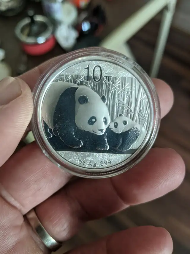 2011 Chinese Silver Panda Coin 1 oz .999 Fine Silver – with box