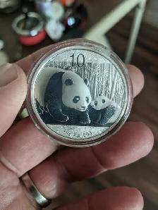 2011 Chinese Silver Panda Coin 1 oz .999 Fine Silver – with box