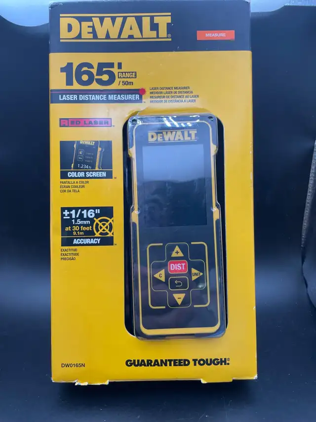 DEWALT LASER DISTANCE MEASURER DW0165N