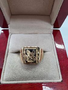 bague en or 10k chevalière