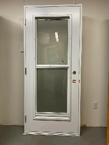 1417PA Porte d’acier 34″D Blanc Guillotine élévation sablé 23×65 - Photo 2