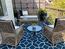 Outside deck carpet