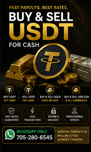 USDT Exchange Service Toronto | Fast & Discreet Transactions
