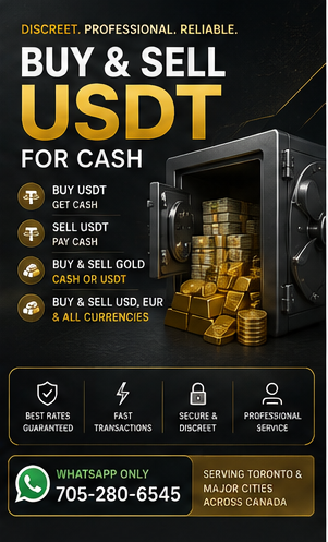 USDT Buy & Sell Service | Toronto & Across Canada