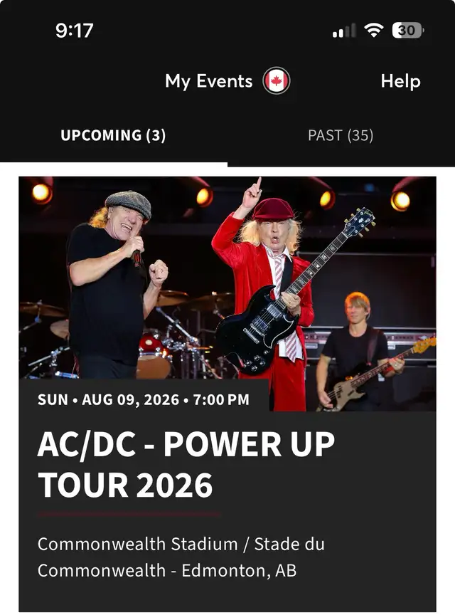 AC/DC tickets