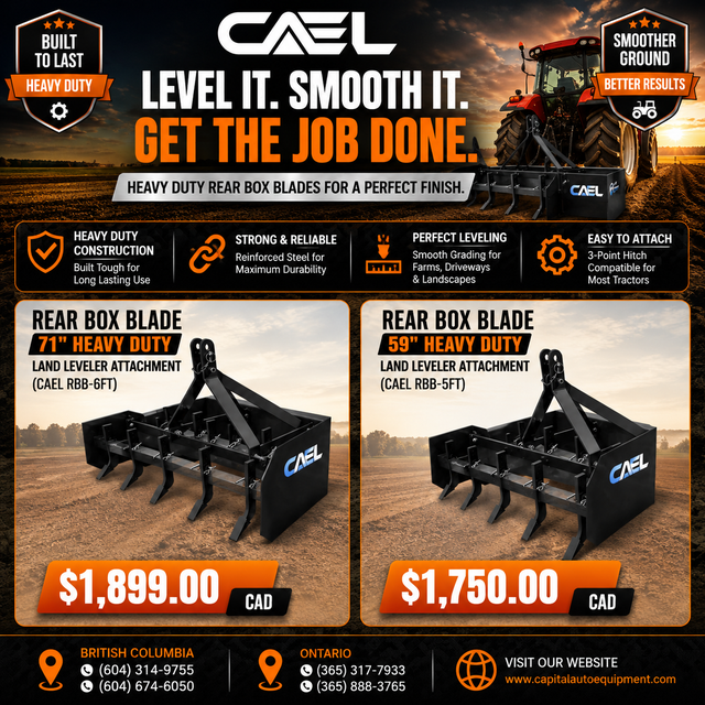 Finance Available – Heavy-Duty Land Levelers & Box Blades!