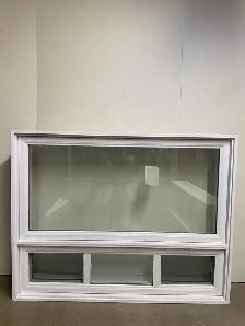 10557JCP Fenêtre Jumelée Coulissante PVC Combiné 62 3/4 x 49