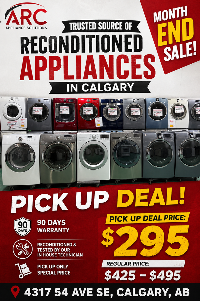 WEEKEND RECONDITIONED DRYER BLOWOUT SALE $295 PICK UP DEAL