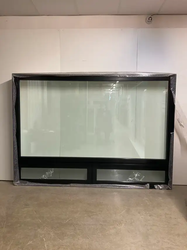 10833JAH Fenêtre Jumelée Auvent HYBRIDE Noir 95 x 67