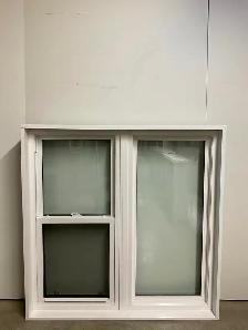 10849JGH Fenêtre Jumelée Guillotine HYBRIDE Charbon 48 x 48 - Photo 2