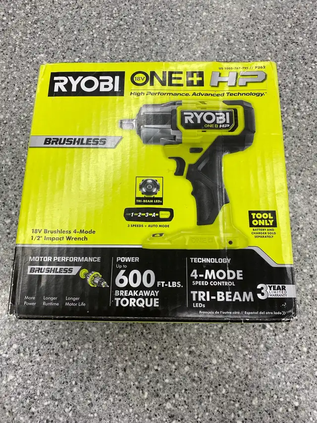 Ryobi P262 18V Impact Wrench